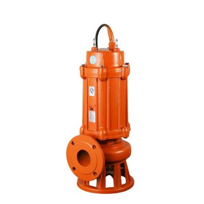 China Competitive price 380 volt 5.5hp 7.5hp electronic suction sewage sewage submersible pump for irrigation and agriculture for sale