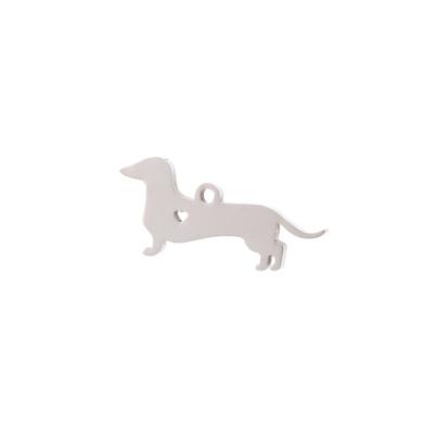 China TOP Selling Fashion Stainless Steel Dog Dachshund Charms for sale