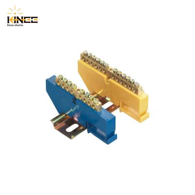 China 8ways ABS LKC HC-002 Natural Din Rail Type Terminal Block Bar for sale