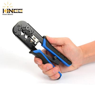 China RG58/59/62/6 Multifunctional Adjustable Crimping Tool Round Plier Wire Stripper With 2 Blades Coaxial Link Cable Stripper for sale