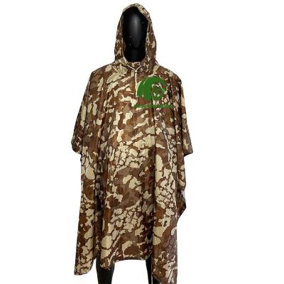 China Rip-Stop Kango Emergency Rain Poncho Rain Poncho With Hood Army PVC Rain Poncho Outdoor Suit for sale