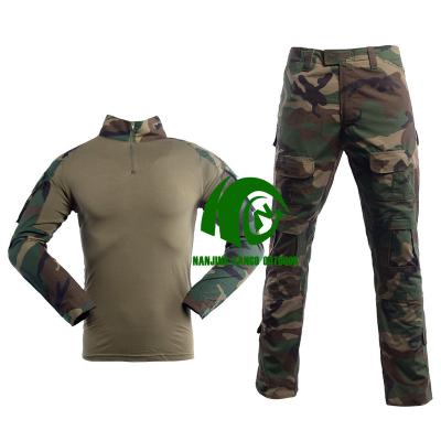 China Breathable Wholesale Hot Sale Army Combat Shirt Military Uniform Long Sleeve Training Frog Suit Tactical Uniform for sale