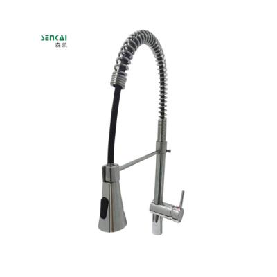 China FB01 Metered Pull Out Kitchen Faucets Single Use Spring Tap Faucet for sale