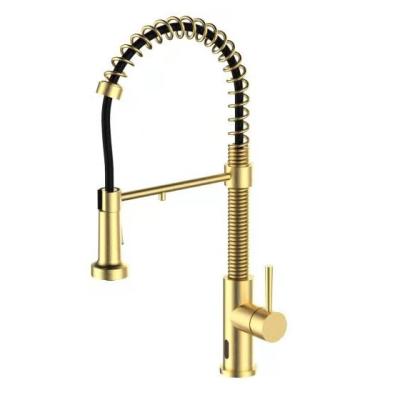 China Thermostatic Faucets Countertop High End Deck Mounted No Handle No Touch Water Faucet Hand Free Induction Automatic Faucet for sale