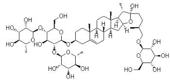 Chine Tribulus Protodioscin C51H84O22 de la grande pureté 98% abaissant athérosclérose de tension artérielle l'anti à vendre