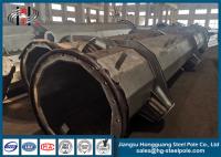 China Hot Rolled Steel Galvanized Pole With Bitumen Painted 10kv Q345 for sale