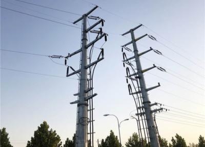 China 500KV galvanisierte Pole-Fernleitungs-Stahlturm polygonale Polen der elektrischen Leistung zu verkaufen