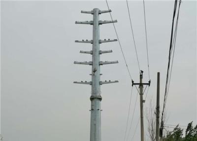 China 33kv galvanisierte achteckigen 16m Stahl Electric Power Pole mit Ärmel sich anschließen Art zu verkaufen