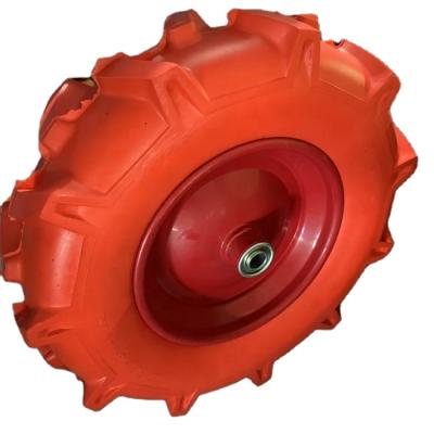 China swivel & 16 inch 400-8 rigid PU FOAM WHEEL, puncture proof wheel for sale