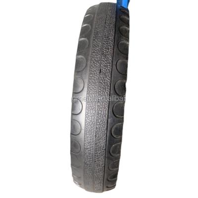 China 16 Inch Semi-pneumatic Semi-pneumatic Rubber Wheel Tubeless Tires With Steel Rim for sale