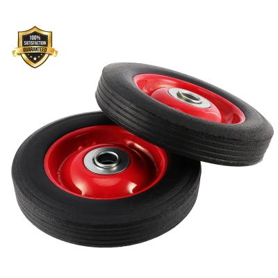 China 6x1.2 Flat Free 6 Inch Tubeless Tire Freewheels Heavy Duty Solid Rubber Flat Tire for sale