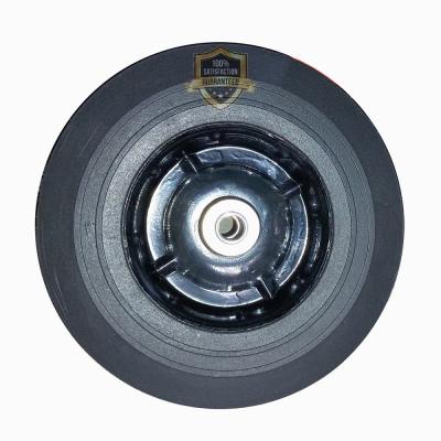 China Other 10 Inch Solid Heavy Duty Rubber Wheel With Metal Rim for sale