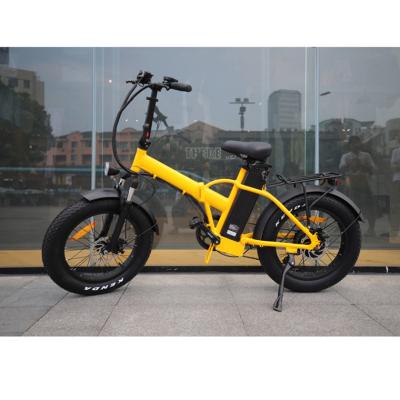 China Bafang Aluminum Motor Lithium Battery Folding Electric Bike 20 Inch 48v 500w Fat Tire Ebike 7 Speeds Steel Frame for sale