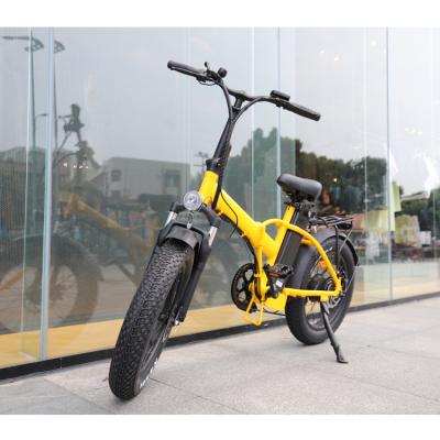 China Fashion Design 20 Inch Aluminum 48v 500w Folding Fat Tire Snow Tire Cruiser Electric Bicycle ebike for sale