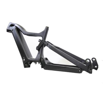 China Mountain Bikes 26*4.8 Inches Fat Tire Carbon Fiber Electric Bike Ebike Frame For Bafang M620 G510 Motor for sale