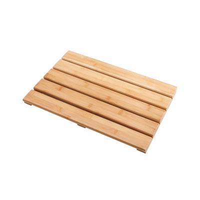 China Non-slip High End Tech Manufacturing Bamboo Beach Bathroom Mat for sale