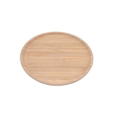 China Simplicity new style bamboo tray home dining round shape bamboo tray for simple fruit dish for sale