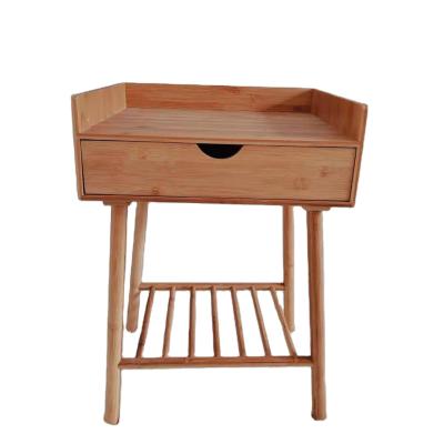 China Various Foldable Promotional Goods Using Furniture Bedroom Storage Bamboo Bedside Table for sale