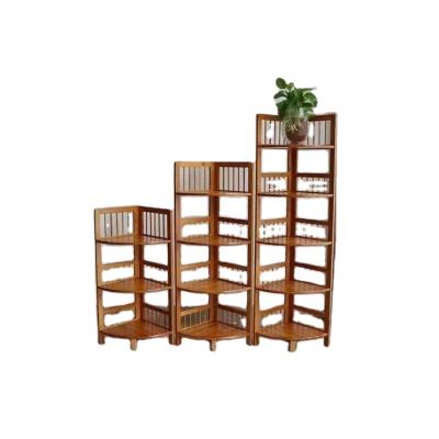 China Quality Appropriate Price Guaranteed Viable Triple Tier 5 Tier Corner Storage Home Rack Viable for sale