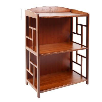 China Factory Sale Various Sustainable Sale Two Layers Bamboo Office Furniture Bookcase Customized for sale