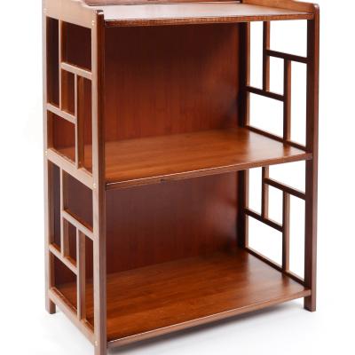 China Factory Sale Various Sustainable Bamboo Decoration Waterproof Classic Bookcase Of Two Layers for sale