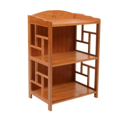 China Good Quality Viable Hot Selling Bamboo Two Layer Commercial Color Cheap Bookcases for sale