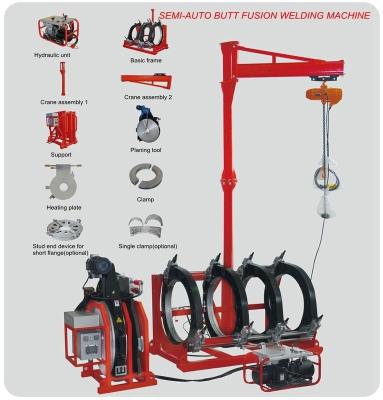 中国 800MM Size HDPE Pipes Manual Butt Fusion Welding Machine 380V 販売のため