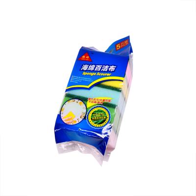 China Sustainable Kitchen Dish Washing Nylon Household Cleaning Soft Sponge Scrubber for sale