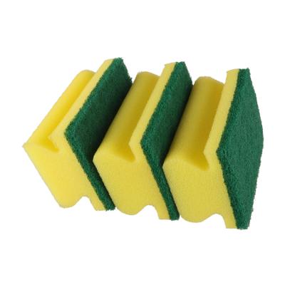 China Sustainable New Design Kitchen Scouring Pad Roll Cloth Cleaning Sponge Scourer for sale