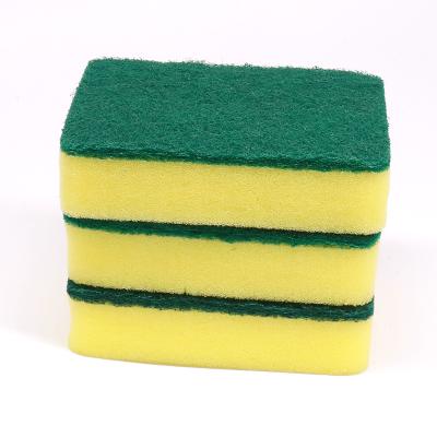 China Viable Factory Sponge Scrubber Nylon Long Handle Pad For Kitchen Cleaning for sale