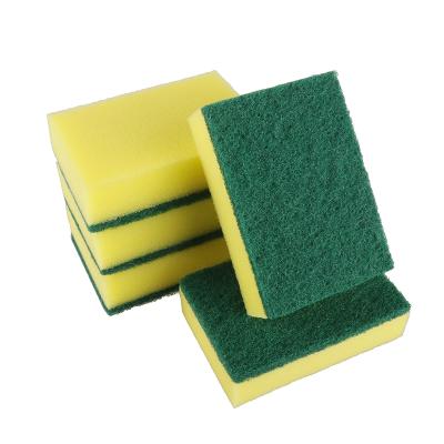 China Durable Sponge Super Absorbent Dish Nylon Kitchen Sponge Washing Cleaning Scrubber for sale