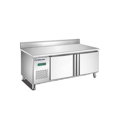 China Double door; Square Low Price Workbench Under-counter Fridge Cooler Cooler-Keeping Commercial for sale