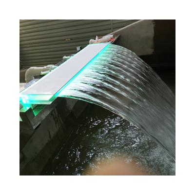 China High Quality Luminous Natural Waterfall Accessories Water Flow Swimming Pool Different Water Flow for sale