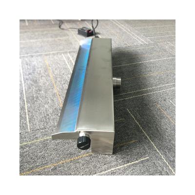 China LED Water Flow Stainless Steel Metal Waterfall For Fountain Pool SPA Equipment for sale