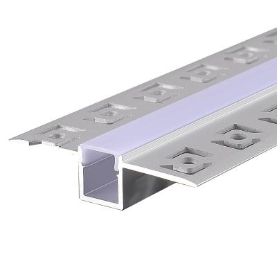 China Decorations Plaster Aluminum Led Extrusion Alu Drywall Light Channel Gypsum Profile Ceiling for sale