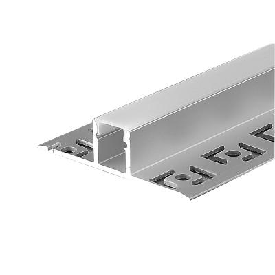 China Decorations LED Gypsum Ceiling Light Channel Aluminum Extrusion Profile Plaster for sale