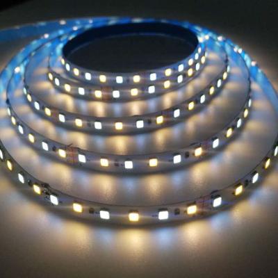 China Backlight 24v white+warm white flexible 50 ft two color dimmable led strip aluminum profile for sale