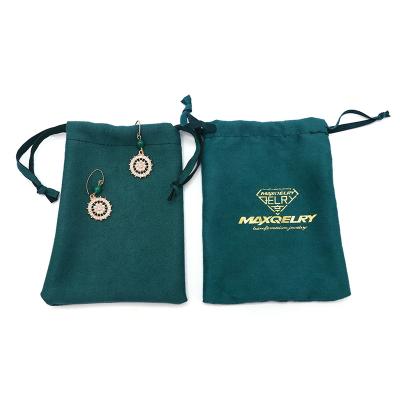 China Wholesale Recyclable Jewelry Velvet Pouches Gift Bags Drawstring Storage Bag Custom Logo for sale