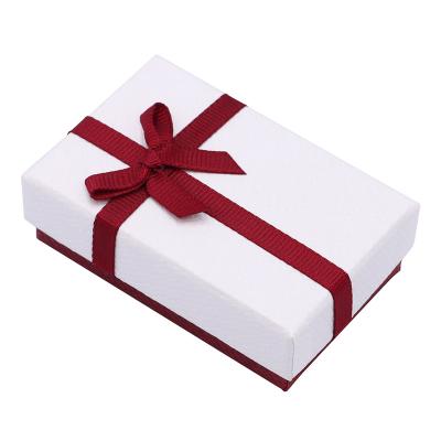 China Manufacturers Recyclable Wholesale High Quality Bowknot Paper Jewelry Packaging Boxes Gift Boxes With Customized for sale