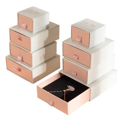 China Wholesale Luxury Recyclable Wedding Anniversary Jewelry Gift Box Craft Paper Box Packaging For Women Girls for sale