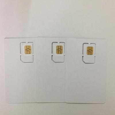 China Mobile Phone XOR PVC White 4G Test SIM Card For Mobile Phone With 2FF/3FF/4FF Punch for sale