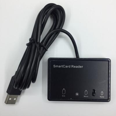 China New Arrival 4 in 1 MCR3516 USB Touch Smart Card Reader ISO/IEC 7816 USB CCID PC/SC MCR3516 Smart Card Reader: for sale