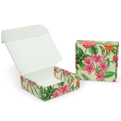 China Reused Materials 4x6 Announcement Box Corrugated Announcement Boxes Simple White Gold Rose Red Creative With Logo Folders 1pcs Wholesale Eco Friendly Shipping for sale