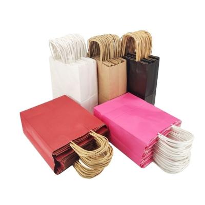 China Recycled Materials Biodegradable Fashion Customized Printed Printed Handle Bag Shopping Bags Paper Bags Wholesale With Logo Luxury Custom Made for sale