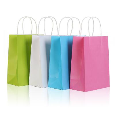 China Cheap Recycled Materials Hot Selling Paper Bag Colorful Eco-Friendly Printing For Stylish Clothes Gift Candy Color Paper Packaging Paper Bag for sale