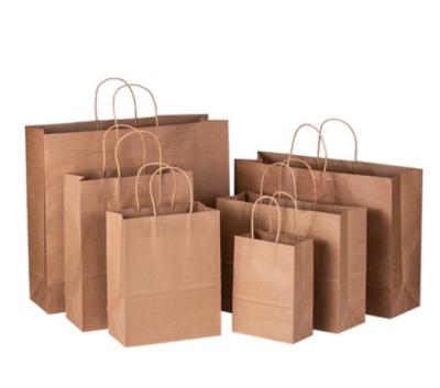 China Recycled Materials Jewelry Shirt Jeans Costume Liquor Bottles Food Packaging Takeaway Grocery Shopping Handmade Making Kraft Paper Bags Accept TUV for sale