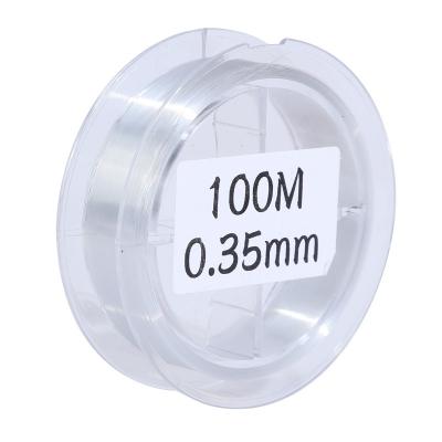 China 100M Long 0.4MM High Tensile Thickness Nylon Fish Line Monofilament Fishing Line With Hank /Bundle Packing for sale