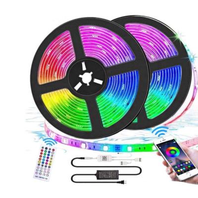 China LANDSCAPE 16 Million Colors Alexa Phone App Controlled Music Lamp Smart WiFi 5050 RGB LED Strip Lights for sale