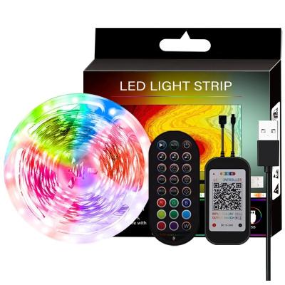 China LANDSCAPE Amazon Best Seller 5V 5050 Smd Wifi App Smart Led Strip RGB Color Changing Lights Strips Lux Led for sale