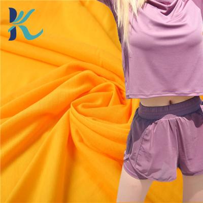 China Stretch Function Knit Wicking Imitation Cotton Tank Recycled Polyester Spandex Washable Stretch Fabric For Underwear Lining Fabric for sale